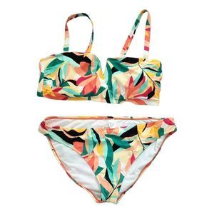 Mynah Plus Size Print 2 Piece Swimsuit